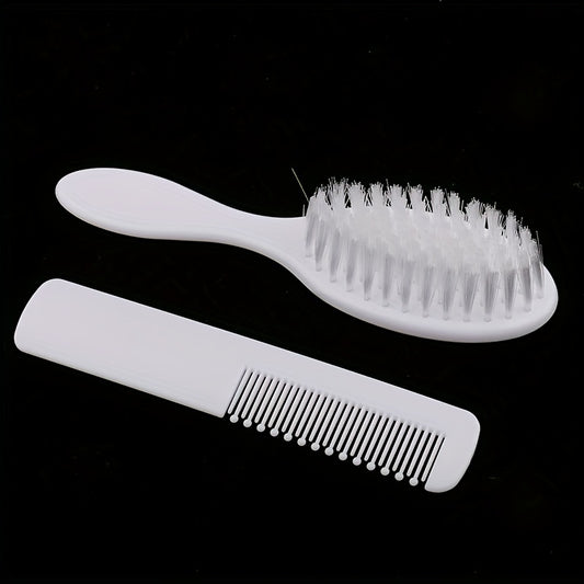 2pcs Newborn Baby Kids Head Hair Care Set Grooming Soft Comb Hair Brush Kit