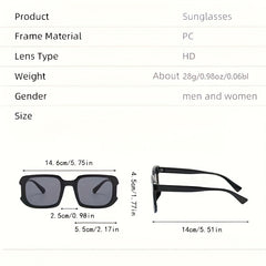 Y2K Irregular Square Sunglasses Anti Glare UV400