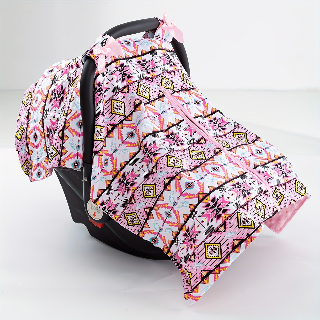 Girls Cartoon Pigeon Print Car Seat Sunshade Cover Canopy