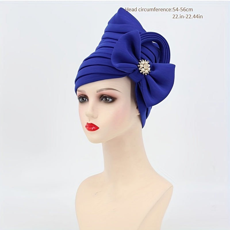Boho Chemo Cap Flower Turban Head Wrap Elastic Bonnet