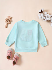 Kids BIG SIS Embroidered Sweatshirt Long Sleeve Top Pullovers