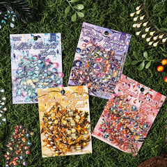 20 Pack Colorful Night Light Themed Stickers for Scrapbooking