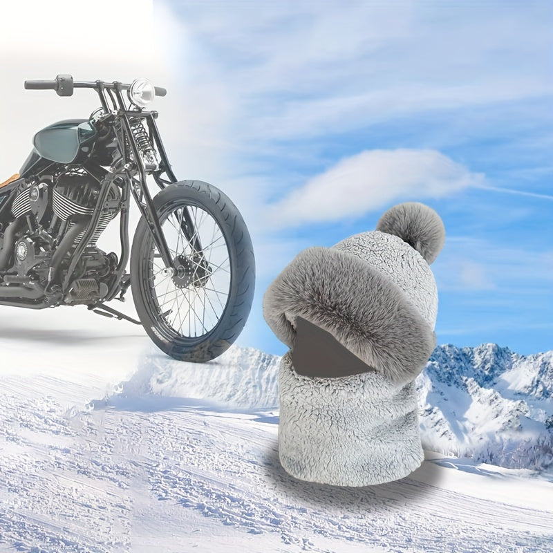 Winter Hat Bib Mask Motor Riding Ear Protection Windproof Cap