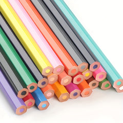 12 24pcs Artistic Drawing Pencils Set Vibrant Colors