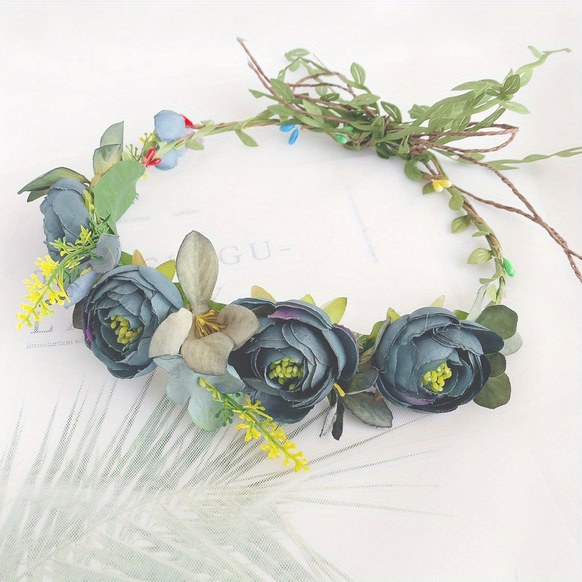 Camellia Flower Headband Holiday Hair Accessories