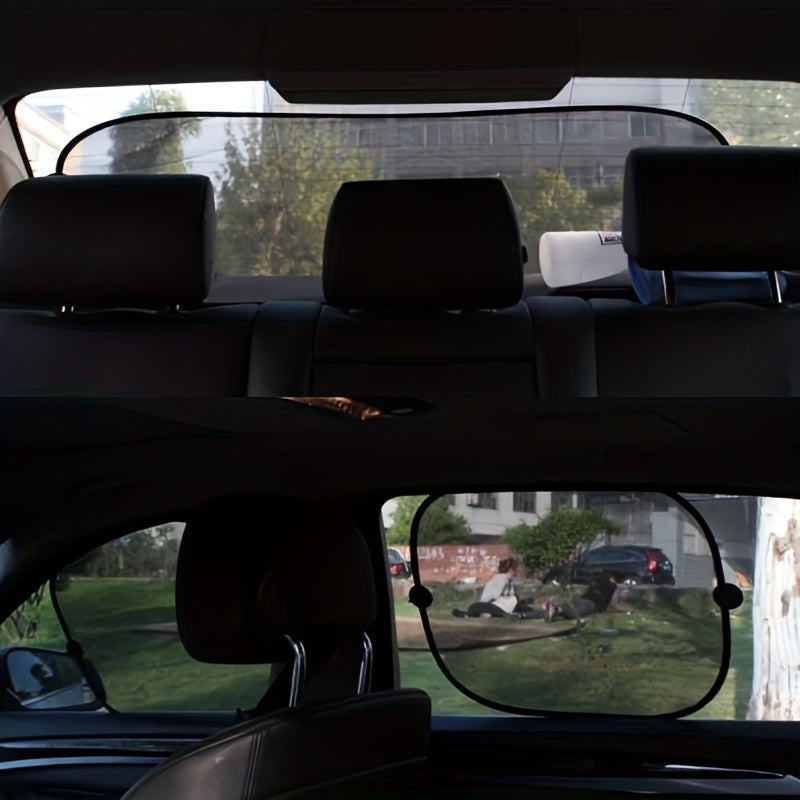 Car Sun Shade Universal Mesh Rear Window Visor Magnet Adsorption Kids
