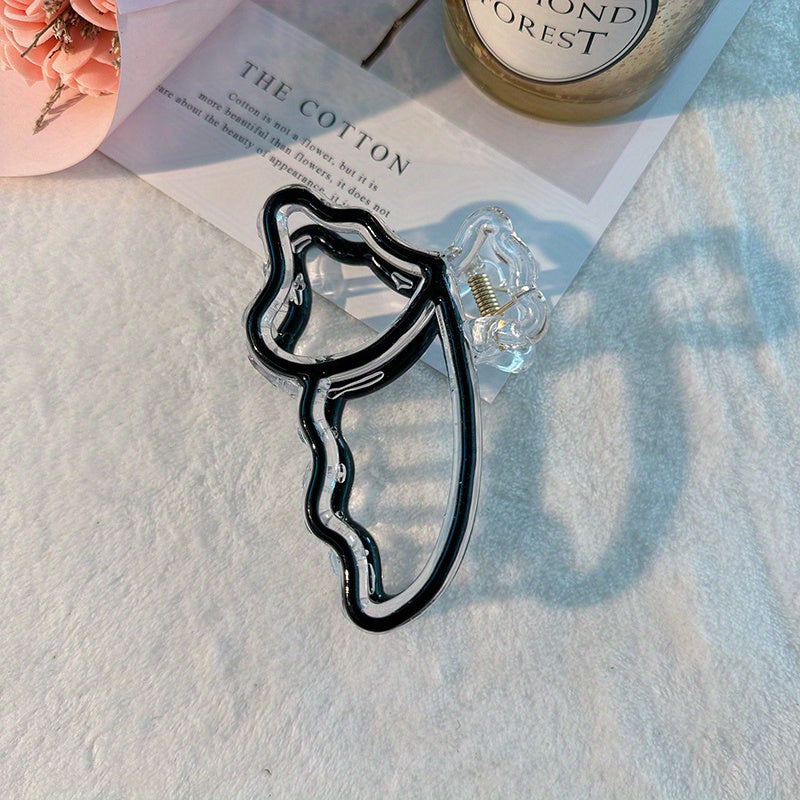 Bow Shaped Nonslip Hair Claw for Women Girls