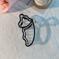 Bow Shaped Nonslip Hair Claw for Women Girls
