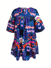  Bell Sleeve Smock Dress