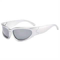 Y2K Wrap Around Sports Sunglasses Cyberpunk UV400 Sun Shades