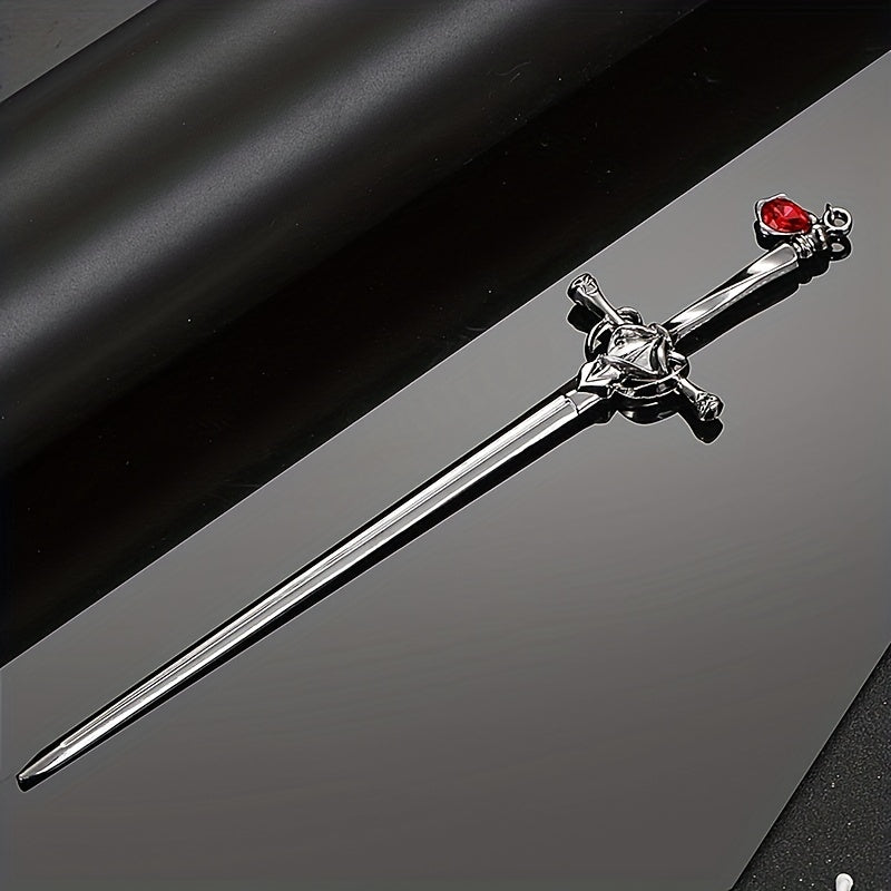 Vintage Rhinestone Sword Hair Pin Hair Styling Accessory