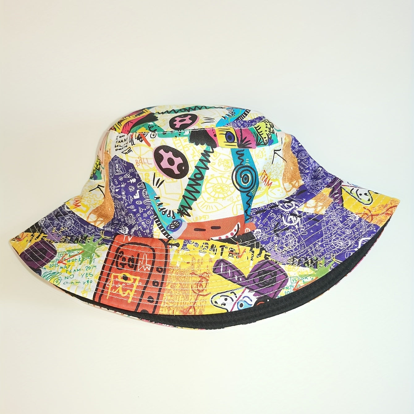 Tie Dye Reversible Bucket Hat Laser Print Unisex Basin Hat