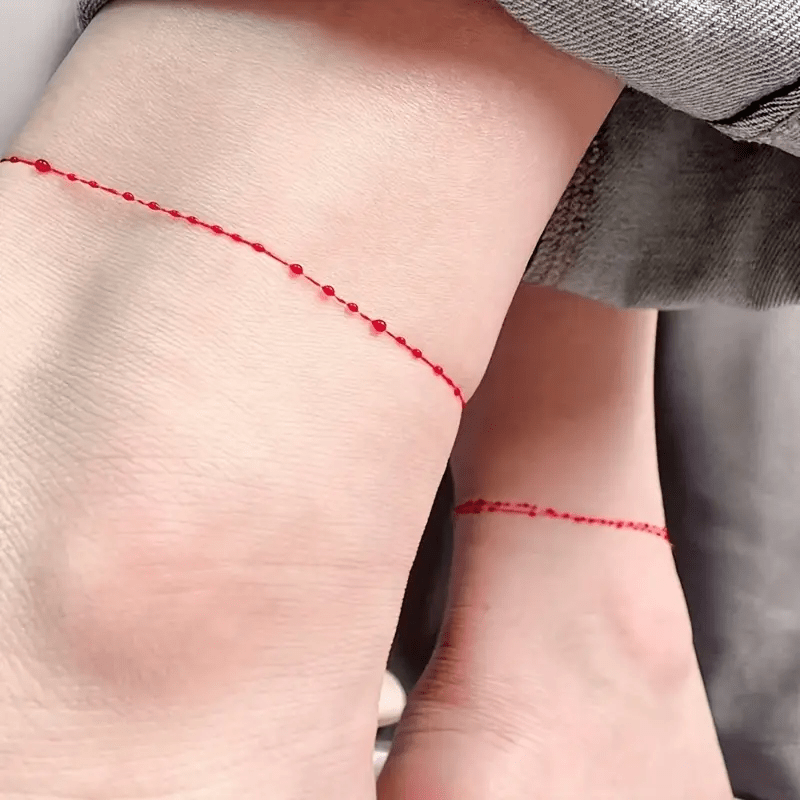Red Blood Drop Bracelet Ultra Thin Necklace