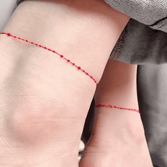 Red Blood Drop Bracelet Ultra Thin Necklace