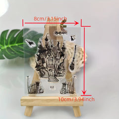 Halloween Stencils Scrapbooking Craft Embossing Transparent Stamps