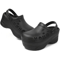 Women's Platform Hollow Out Clogs Lightweight Non Slip Beach Sandals