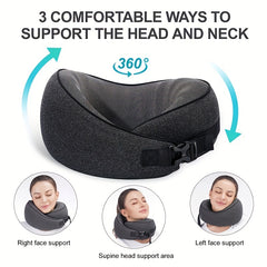 Travel Pillow Memory Foam Neck Pillow Comfortable & Breathable