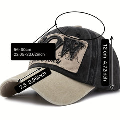 Vintage Embroidered Baseball Cap Unisex Cotton Sun Hat