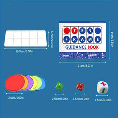 ROYLANZ Ten Frame Set Math Operation Game Math Counter Toys