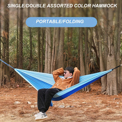 210T Nylon Fabric Hammock Outdoor Hanging Chair for Travel Camping Hiking