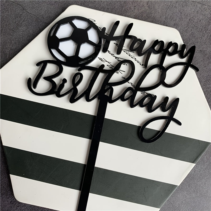 Basketball Football Theme Party Cupcake Cake Topper