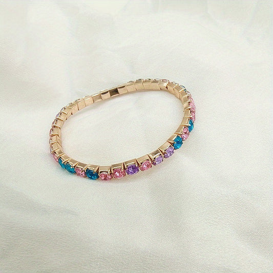 Colorful Rhinestone Beaded Bracelet Decorative Accessories