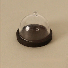 Dollhouse Transparent High Tray Dessert Plate w Cover Kitchen Decor Toy