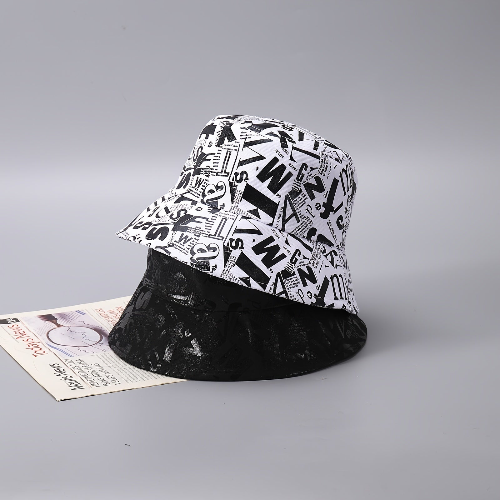 Printed Letter Fisherman Hat for Men