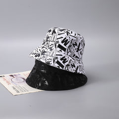 Printed Letter Fisherman Hat for Men