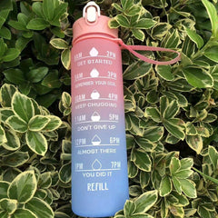 Motivational Water Bottle 700ml Gradient Sports Cup