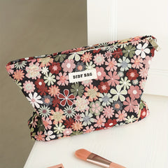 Portable Large Capacity Cosmetic Bag Travel Toiletry Bag Double layer Bag