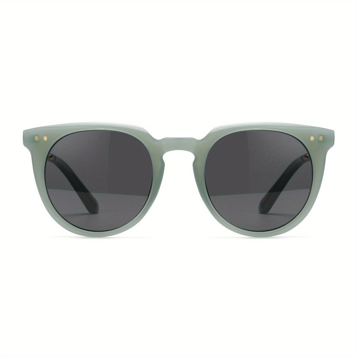 OUWEN Retro Round Polarized Sunglasses UV400 VF2222