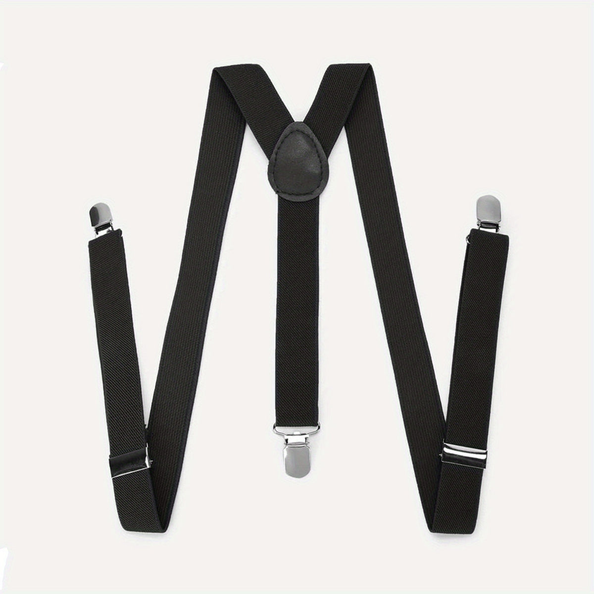 Men's Unisex 3 Clip Suspenders Elastic Webbing for Adults