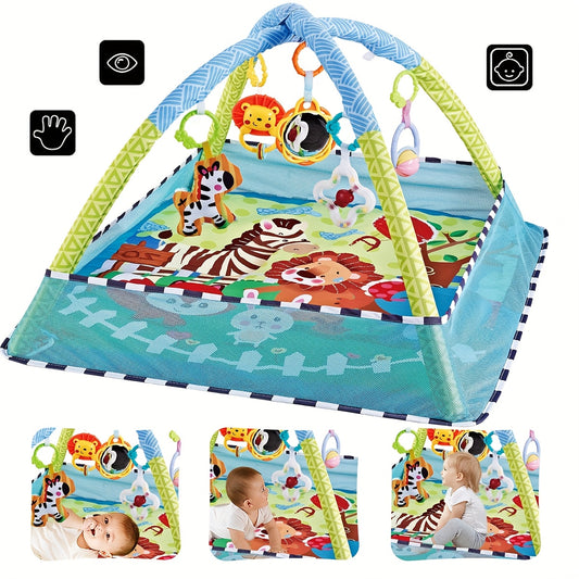 Kids' Play Mat with 5 Detachable Toys for Toddlers Sensory Development