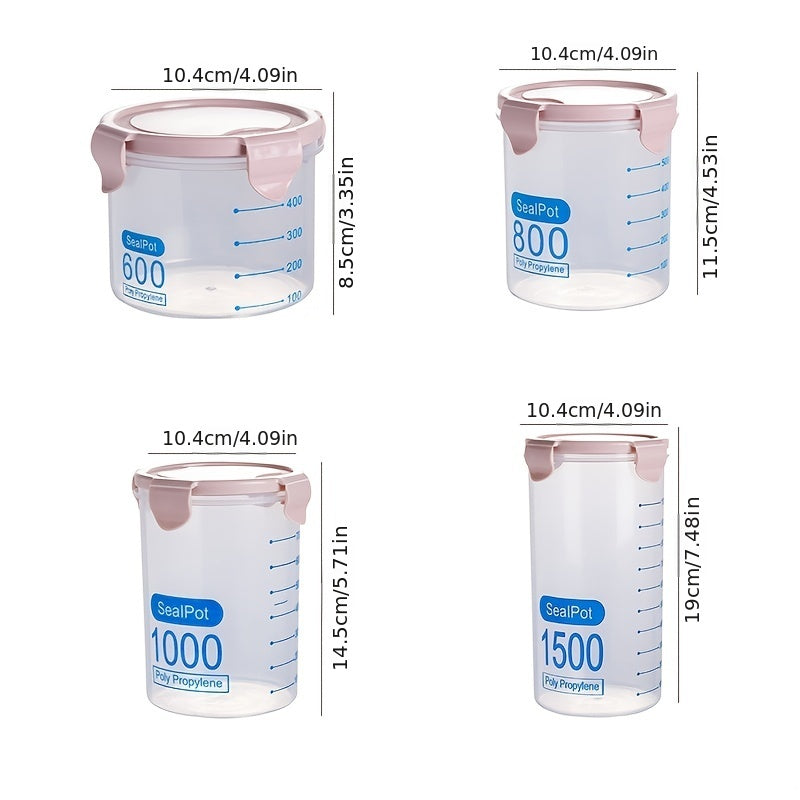 Airtight Food Storage Containers with Easy Lock Lids - 1pc