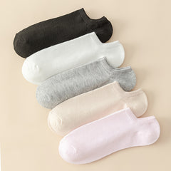5 Pairs Soft & Lightweight Low Cut Socks Women's Stockings