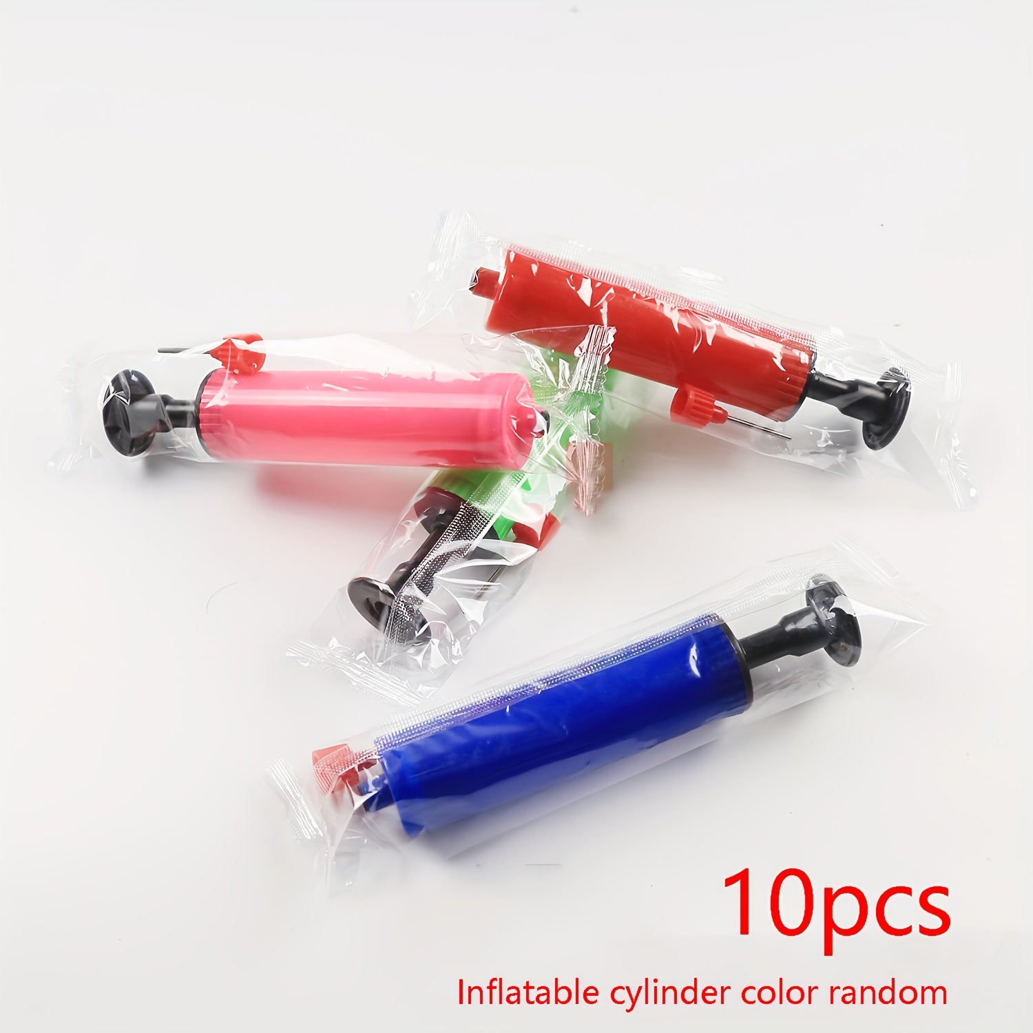 10pcs Mini Air Pump Inflator With Air Needle Portable Hand Pump