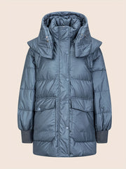 Women's Warm Puffer Jacket with Hood