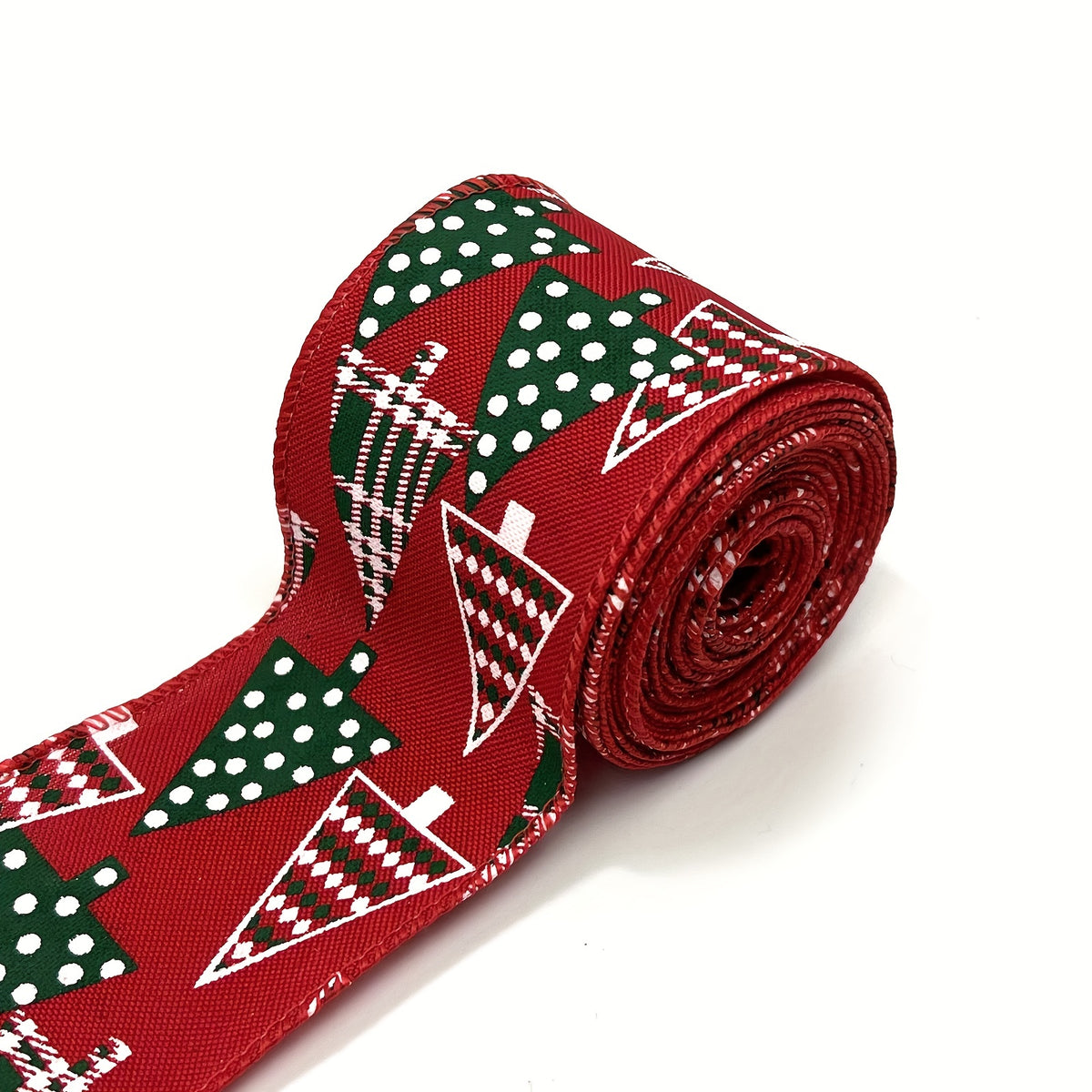Christmas Wired Edge Ribbon Red Ribbon Merry Letter Ribbon For Gi