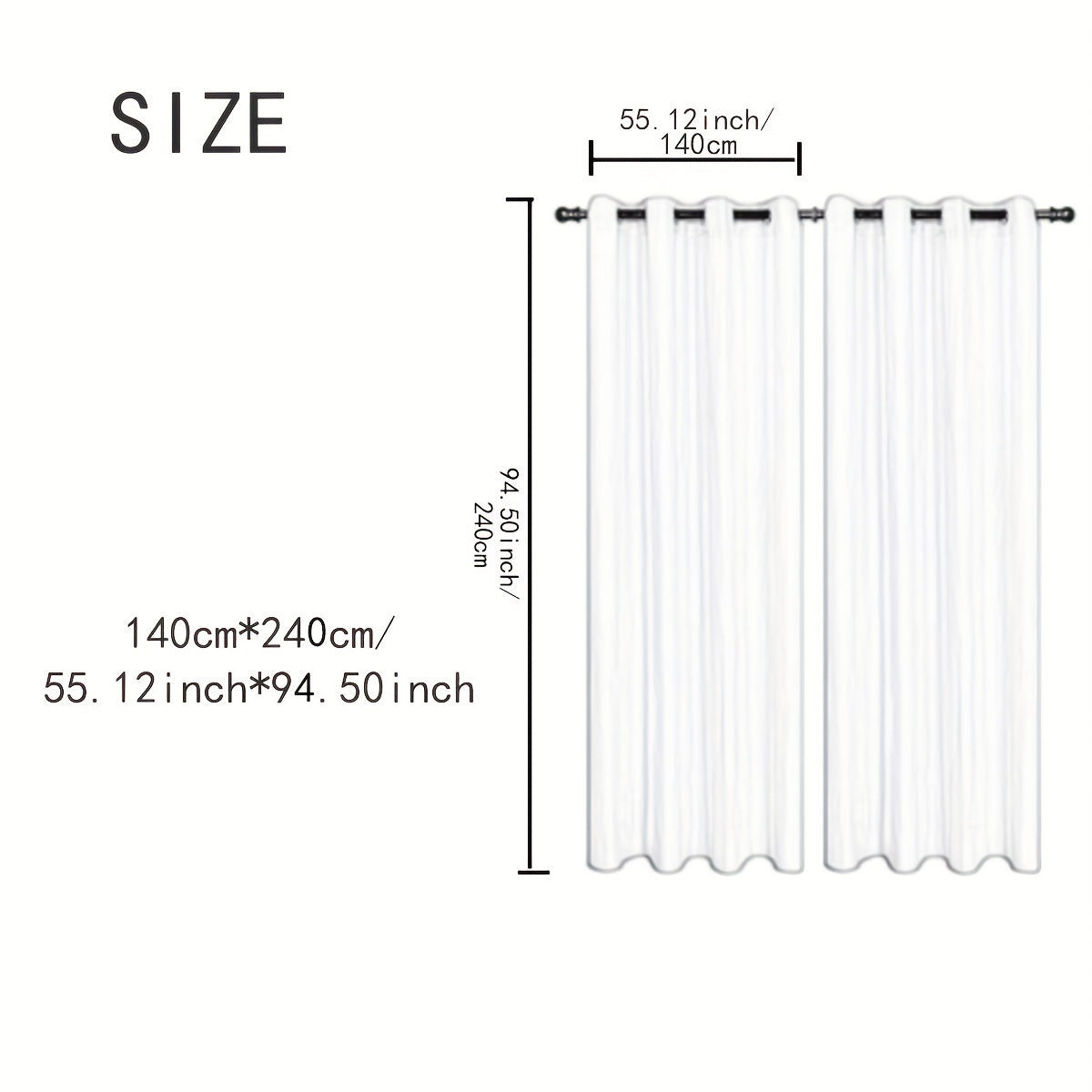 Thermal Insulated Blackout Curtains Room Darkening Drapes