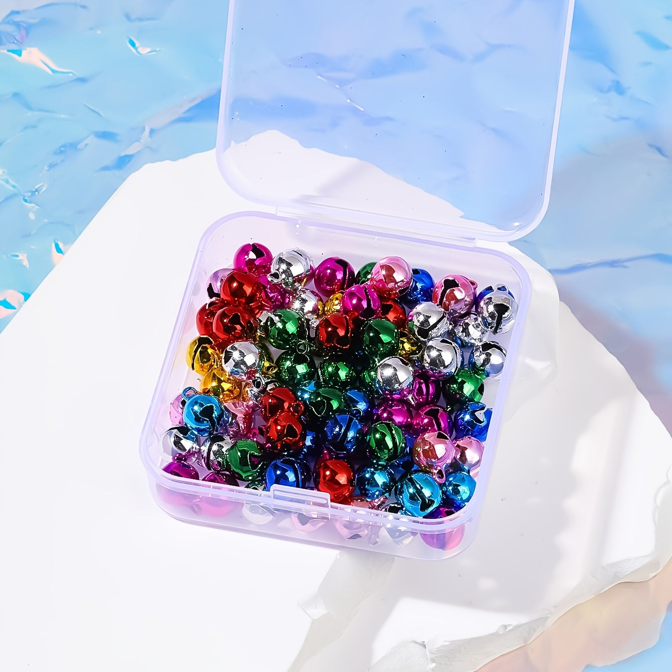 80pcs Mixed Copper Bells DIY Material Accessories