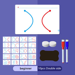 Brain Coordination Training Set 10pcs Double Side Three Difficulty Levels