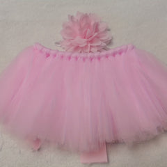 Newborn Baby Girls Tutu Skirt Headband Set Flower Hairband Infant Toddler Dress