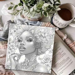 Deluxe Coloring Book Featuring Beauties for Relaxation