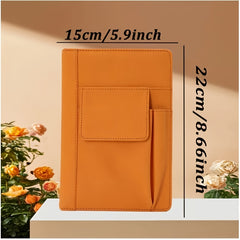 Custom A5 PU Leather Notebook with Personalized Text & Name