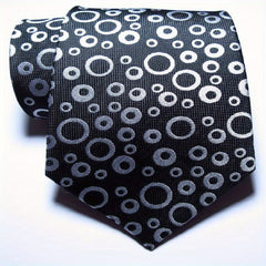 Red Jacquard Woven Paisley Tie Men's Necktie Set