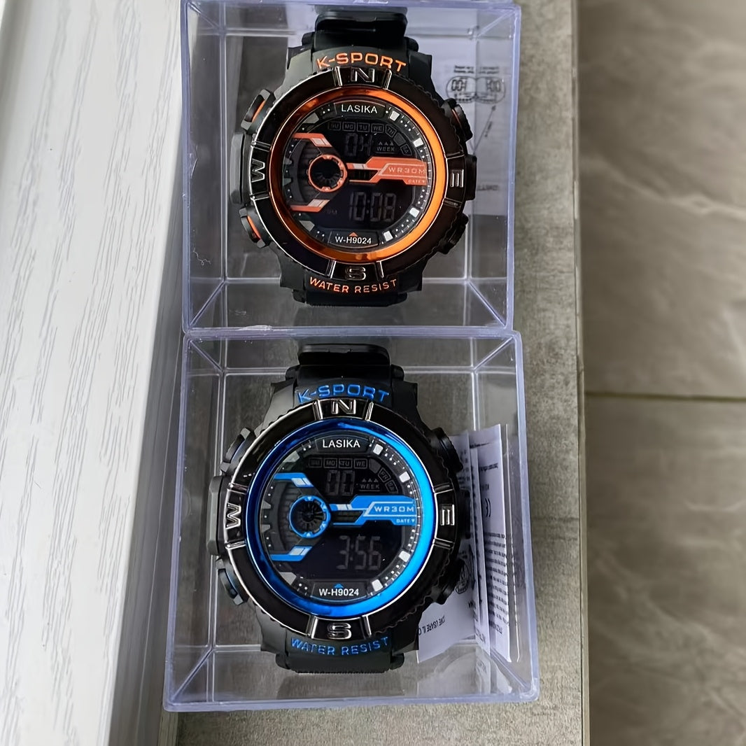 Boys' Waterproof Alarm Clock Watch for Ages 8-18