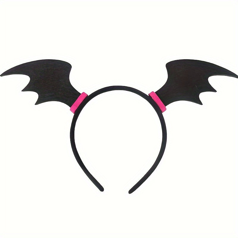 Gothic Cartoon Mask Bow Hairband Necklace Earrings Set