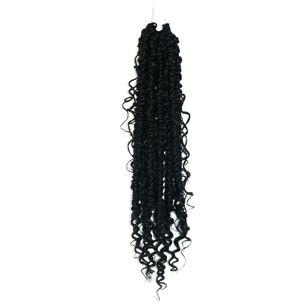 Synthetic Crochet Hair Extensions Curly Faux Locs Goddess Locs