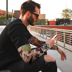 6-Pack Outdoor Tattoo Arm Sleeve Cover for Cycling & Sunscreen